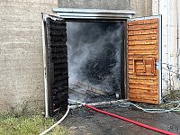 Bild: Brand in der Schie&szlig;anlage