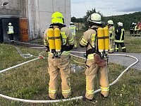 Bild: Brand in der Schie&szlig;anlage