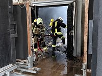 Bild: Brand in der Schie&szlig;anlage