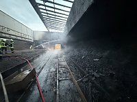 Bild: Brand in der Schie&szlig;anlage