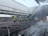 Bild: Brand in der Schie&szlig;anlage