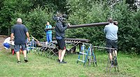 Bild: Dreharbeiten im Freibad Berga