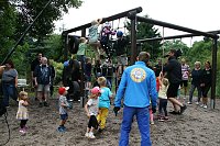 Bild: Dreharbeiten im Freibad Berga