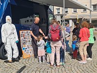 Bild: Polizei zum Anfassen und Kaffee auf dem Nordh&auml;user Marktplatz