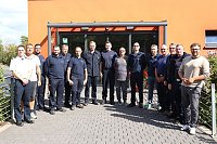 Die Einsatzkräfte der Feuerwehr zu Gast beim BBZ Bild: Die Einsatzkräfte der Feuerwehr zu Gast beim BBZ