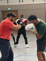 Bild: Blocktraining der Boxsportler
