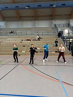 Bild: Blocktraining der Boxsportler