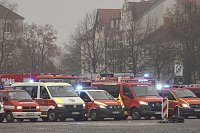 Bild: &Uuml;bergabe des Friedenslichts aus Bethlehem an die Kreisjugendfeuerwehren.