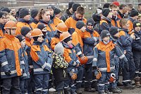 Bild: &Uuml;bergabe des Friedenslichts aus Bethlehem an die Kreisjugendfeuerwehren.