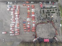 Bild: &Uuml;bergabe des Friedenslichts aus Bethlehem an die Kreisjugendfeuerwehren.