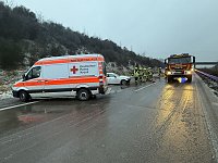 Bild: Bei Winterwetter zu schnell unterwegs: Unfall auf der A38