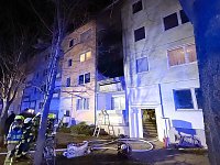 Bild: In einem Wohnblock in der Sundh&auml;user Stra&szlig;e war am Donnerstagabend ein Feuer ausgebrochen.