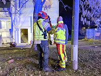 Bild: In einem Wohnblock in der Sundh&auml;user Stra&szlig;e war am Donnerstagabend ein Feuer ausgebrochen.