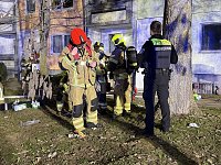 Bild: In einem Wohnblock in der Sundh&auml;user Stra&szlig;e war am Donnerstagabend ein Feuer ausgebrochen.