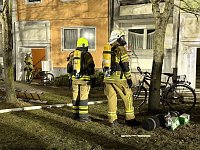 Bild: In einem Wohnblock in der Sundh&auml;user Stra&szlig;e war am Donnerstagabend ein Feuer ausgebrochen.