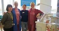 Bild: Die Pflegekr&auml;fte des S&uuml;dharz-Klinikums stellten sich vor.