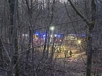 Die Hütte stand beim Eintreffen der Wehren in Vollbrand. Bild: Die Hütte stand beim Eintreffen der Wehren in Vollbrand.