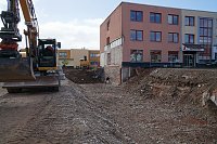 Spatenstich für den neuen Rewe in Nordhausen-Salza. Bild: Spatenstich für den neuen Rewe in Nordhausen-Salza.