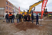 Spatenstich für den neuen Rewe in Nordhausen-Salza. Bild: Spatenstich für den neuen Rewe in Nordhausen-Salza.