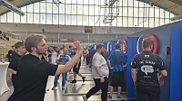 Das 1. Dartturnier des jüngst gegründeten Nordthüringer Dartclubs fand gestern in der Wiedigsburghalle statt Bild: Das 1. Dartturnier des jüngst gegründeten Nordthüringer Dartclubs fand gestern in der Wiedigsburghalle statt