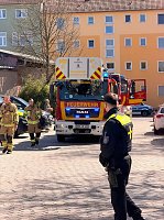 Bild: Feuerwehr und Polizei bekamen schlie&szlig;lich doch noch Arbeit