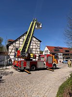 Bild: Feuerwehr und Polizei bekamen schlie&szlig;lich doch noch Arbeit