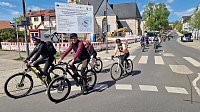 Bild: Die 3. "Kidical Mass" Fahrraddemo rollte heute durch Nordhausen