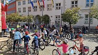 Bild: Die 3. "Kidical Mass" Fahrraddemo rollte heute durch Nordhausen
