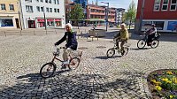 Bild: Die 3. "Kidical Mass" Fahrraddemo rollte heute durch Nordhausen