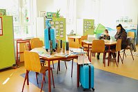 Beim Tag der offenen Tür in der Brecht-Grundschule in Nordhausen war viel los. Bild: Beim Tag der offenen Tür in der Brecht-Grundschule in Nordhausen war viel los.