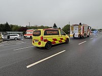 Am Dienstagmorgen ereignete sich ein Unfall in der Halleschen Straße in Nordhausen. Bild: Am Dienstagmorgen ereignete sich ein Unfall in der Halleschen Straße in Nordhausen.