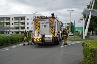 Bild: Bei einer Gro&szlig;&uuml;bung am und im S&uuml;dharz-Klinkum waren 60 Feuerwehrleute im Einsatz sowie viel Personal von den Rettungsdiensten. 