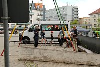 Bild: Auf dem Parkplatz der Kreissparkasse Nordhausen findet heute wieder das beliebte Knax-Kinderfest statt