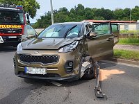 Ein heftiger Verkehrsunfall hat sich am Montagnachmittag in Niedersachswerfen ereignet. Bild: Ein heftiger Verkehrsunfall hat sich am Montagnachmittag in Niedersachswerfen ereignet.