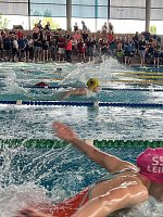 Frida Flagmeyer vom Nordhäuser Schwimmverein holte Gold in Düsseldorf. Bild: Frida Flagmeyer vom Nordhäuser Schwimmverein holte Gold in Düsseldorf.