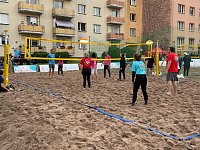 Beim Rolandsfest wurde wieder Beachvolleyball gespielt. Bild: Beim Rolandsfest wurde wieder Beachvolleyball gespielt.