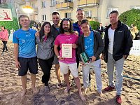 Beim Rolandsfest wurde wieder Beachvolleyball gespielt. Bild: Beim Rolandsfest wurde wieder Beachvolleyball gespielt.