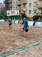 Beachen bei Wind und Regen: der 17. Stadtwerke-Cup fand zum Rolandsfest in diesem Jahr unter erschwerten Bedingungen statt Bild: Beachen bei Wind und Regen: der 17. Stadtwerke-Cup fand zum Rolandsfest in diesem Jahr unter erschwerten Bedingungen statt
