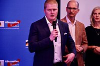 AfD Veranstaltung im Sachswerfer Handwagen Bild: AfD Veranstaltung im Sachswerfer Handwagen