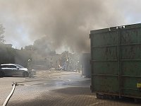 Containerbrand bei der Lebenshilfe in Nordhausen Bild: Containerbrand bei der Lebenshilfe in Nordhausen