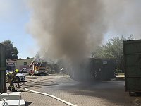 Containerbrand bei der Lebenshilfe in Nordhausen Bild: Containerbrand bei der Lebenshilfe in Nordhausen