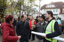 Bild: v.l.: Dagmar Becker, Dr. Christian Marx und Thomas Kerwitz