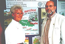 Bild: Werbung f&uuml;r das gr&ouml;&szlig;te Fest im Harz 