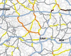 Bild: Betroffen sind vor allem die B 4 und die B 247
