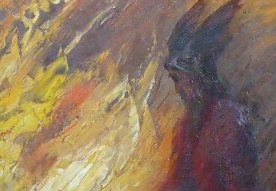 Bild: Die Hendrich Ausstellung im Heringer Schloss zeigt auch Werke, die sich mit der Mythenwelt des Nordens befassen