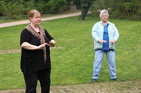 Bild: Petra Wanke fing vor sechs Jahren an in Nordhausen Tai Chi zu lehren, damals waren es nur drei Sch&uuml;ler heute kamen mehr als 20