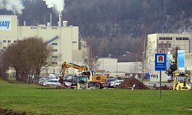Bild: Bei Knauf wird zur Zeit das neue Faserplattenwerk gebaut