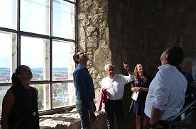 Bild: Stadtf&uuml;hrung Nordhausen/Petriturm � Delegation Bochum und Vorsitzende des Freundschaftsvereins, Hans-Joachim Tischer