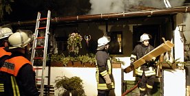 Bild: Haus brannte