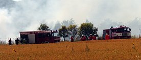 Bild: Brand mit Explosionsgefahr